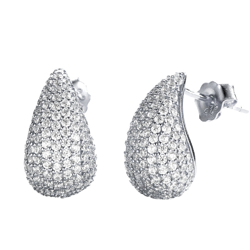 Orecchini Goccia Pavè